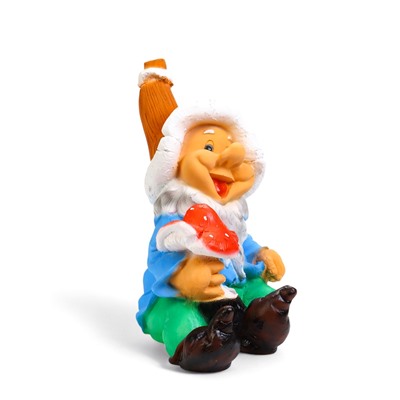 Садовая фигура из полистоуна «Гном сидячий», 26×30×37 см