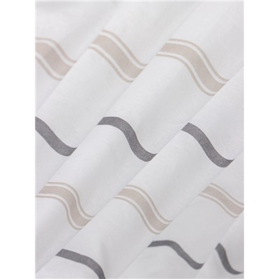 Простыня на резинке 1.5 спальная «Этель. Полосы», 160×200+25 см, поплин