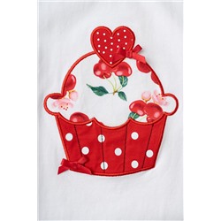 Комплект трикотажный для девочек: фуфайка (футболка), шорты PLAYTODAY, 1242844