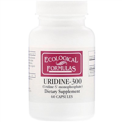 Ecological Formulas, Уридин-300, 60 капсул