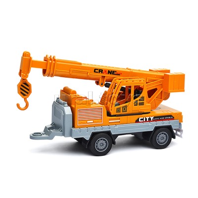 Машина "Трактор-погрузчик" с краном (свет, звук) в коробке
