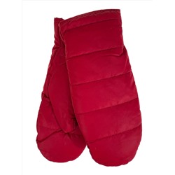 Зимние женские варежки с подкладом из искусственного меха, цвет красный