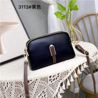 Женская сумка из искусственной кожи, цвет черный