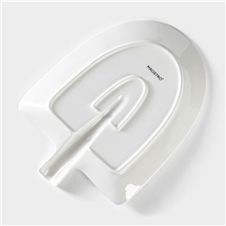 Блюдо Magistro «Бланш», 24×18×4.5 см, фарфор, белое