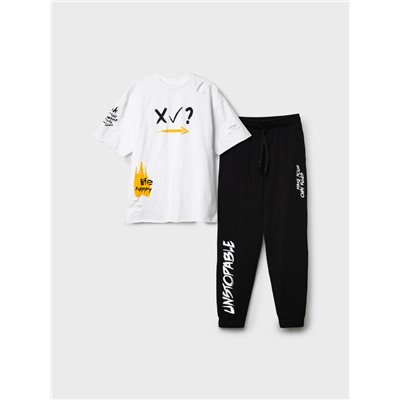 Комплект трикотажный для мальчиков: фуфайка (футболка), брюки