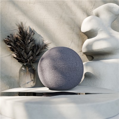 Подушка декоративная «Этель. Шар», d=30 см, светло-серая