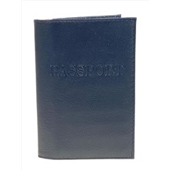 Обложка на паспорта из натуральной кожи, цвет черный