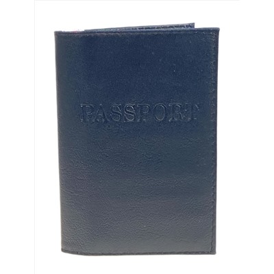 Обложка на паспорта из натуральной кожи, цвет черный