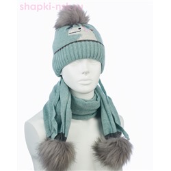 03-59-D Комплект для мальчика (шапка+шарф) (48-50)
