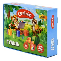 Гуашь 12цв 20мл КГ1220КР Creativiki