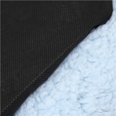 Лежанка для животных «Уют», мягкий мех, 45×35×11 см, голубая