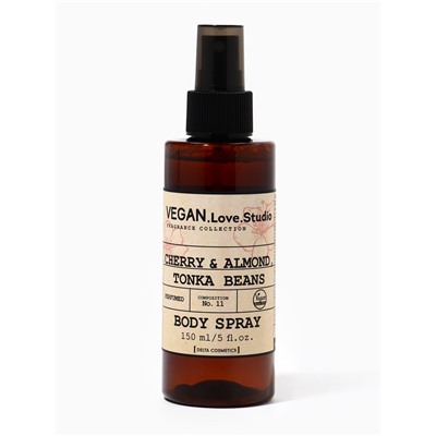 Мист парфюмированный спрей для тела VEGAN.Love.Studio Cherry, Almond, Tonka Bean, 150 мл
