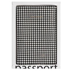 Обложка для паспорта "BLACK&WHITE" кожзам 3-620/08 Bruno Visconti
