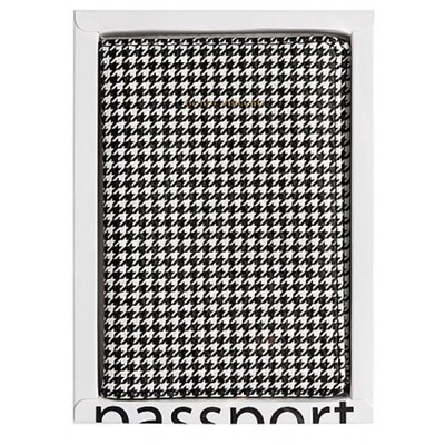 Обложка для паспорта "BLACK&WHITE" кожзам 3-620/08 Bruno Visconti