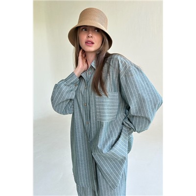 Костюм женский  SET065/12/Зеленый, белый