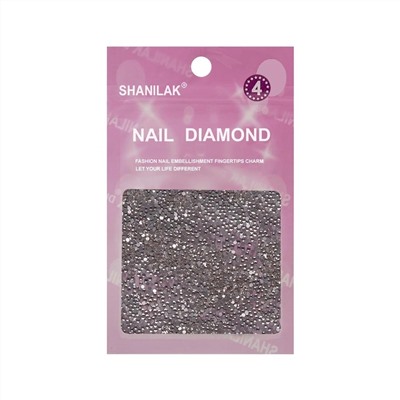Nail Art Стразы для ногтей №4, серебристый 15831