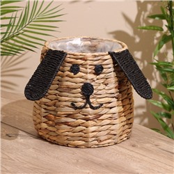 Корзина плетёная «Собачка», 29×29×24 см