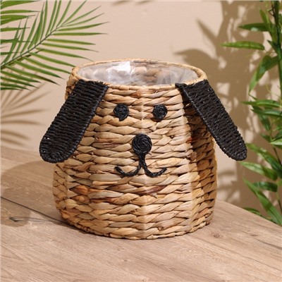 Корзина плетёная «Собачка», 29×29×24 см