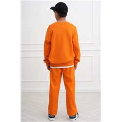 Костюм для девочки оверсайз из футера трехнитки Happyfox