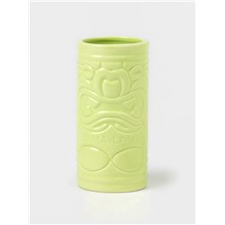 Стакан для коктейлей «Тики остров», 400 мл, d=7 см, h=14.5 см, керамика, зелёный