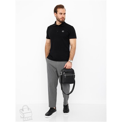 Сумка мужская кожаная 2217H black Heanbag