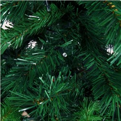 Ёлка светодиодная «Эксклюзив цветные огоньки» 140 см, диаметр нижнего яруса 70 см, 380 ПВХ веток, 9 режимов, свечение мульти