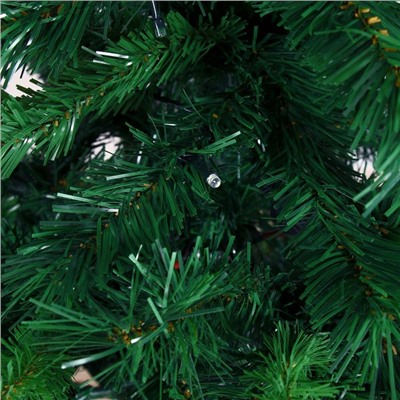 Ёлка светодиодная «Эксклюзив цветные огоньки» 140 см, диаметр нижнего яруса 70 см, 380 ПВХ веток, 9 режимов, свечение мульти