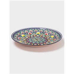 Ляган узбекский Риштанская Керамика, d=43 см, цветной орнамент