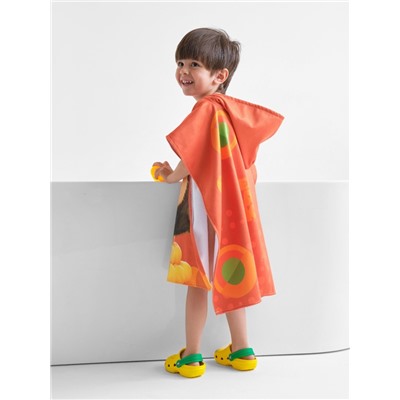 Полотенце - пончо детское махровое «Чебурашка», 60×120 см