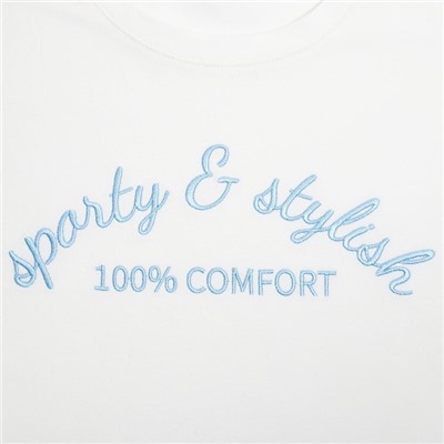 Футболка женская MINAKU SPORTY & STYLISH, цвет экрю, размер 50