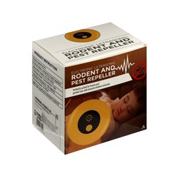 Отпугиватель насекомых и грызунов LRI-51, ультразвуковой, 30 м², ночник, 220 В, белый