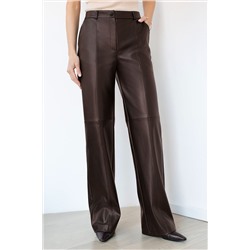 Прямые брюки из искусственной кожи VILATTE, 1227954