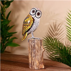 Сувенир «Филин», 13×8×27 см, дерево албезия