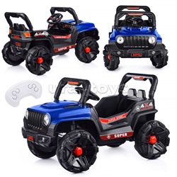 Электромобиль "Рустик" на аккумуляторе, с р/у управлением, в коробке (синий)