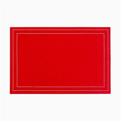 Набор салфеток сервировочных «Доляна. Стиль», 2 шт., красные, 30×45 см