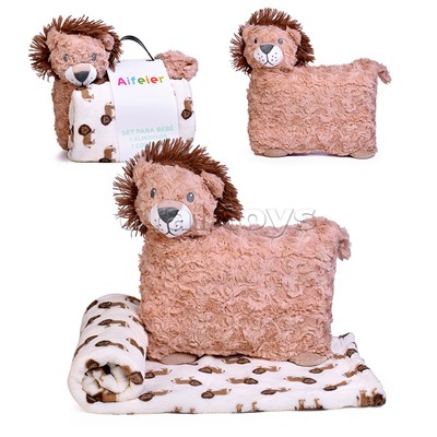 Мягкая игрушка "Лев" с пледом