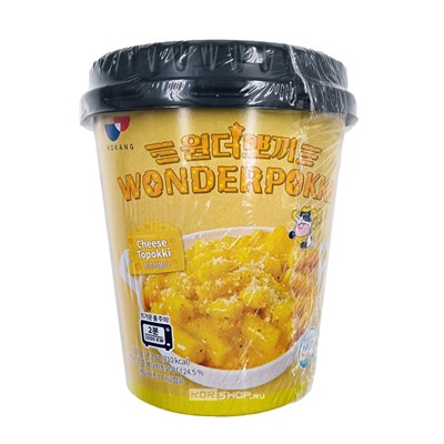Токпокки в сырном соусе Cheese Tteokbokki Wonderpokki Hokang, Корея, 120 г Акция