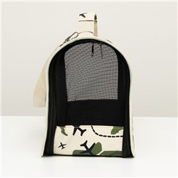 Сумка-переноска каркасная «Самолеты», размер L, 50×23×30 см