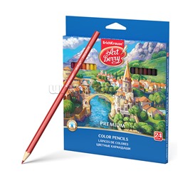 Карандаши цветные 24 цв ArtBerry шестигранные Premium