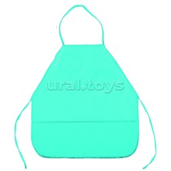 Накидка 45x54 см (M) водоотталкивающая ткань, 3 кармана, однотонная бирюзовая