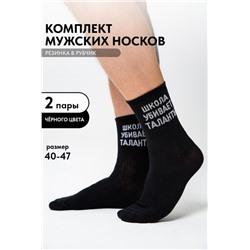 Носки мужские Талант (набор 2 пары) (Черный)
