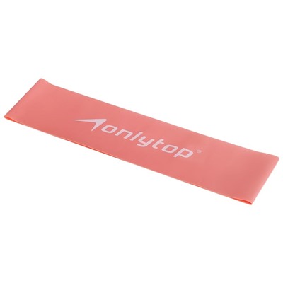 Фитнес-резинка ONLYTOP, 30.5×7.6×0.035 см, нагрузка 3 кг, цвет розовый