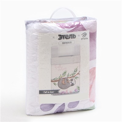 Покрывало 1.5-спальное «Этель» Fall in love, 145×210±5 см, микрофибра