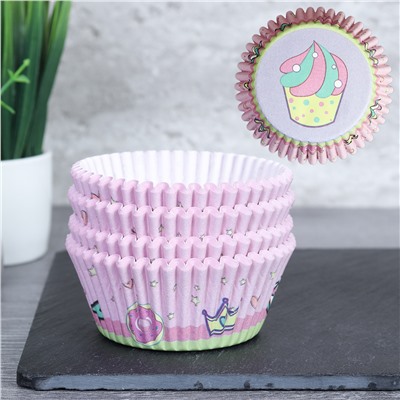 Форма для выпечки 5*3 см, набор 100 штук / 005-733 /уп 288/ бумажные