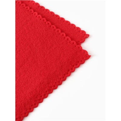 Плед флисовый «Экономь и Я», 150×130 см, 180 г/м², красный
