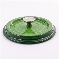 40625 Кастрюля чугун 2,3 л эмаль/покрытие зелёная MB (х4)