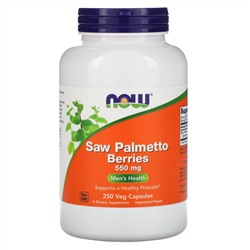 Now Foods, ягоды серенои, 550 мг, 250 растительных капсул