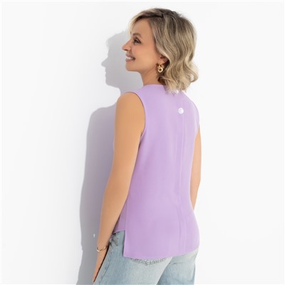 Блуза с декоративной сборкой, Счастье с тобой (lilac)