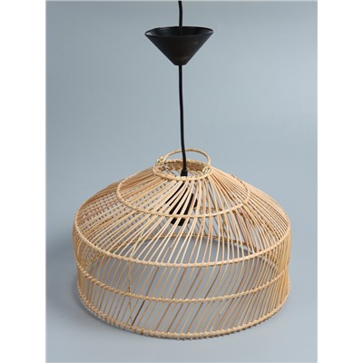 УЦЕНКА Светильник потолочный из ротанга «Франц» 1×120 Вт, Е27, 40×40×25 см