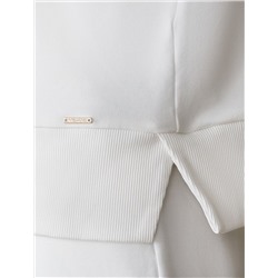 Джемпер с воротом на молнии из  футера двухнитки с эластаном